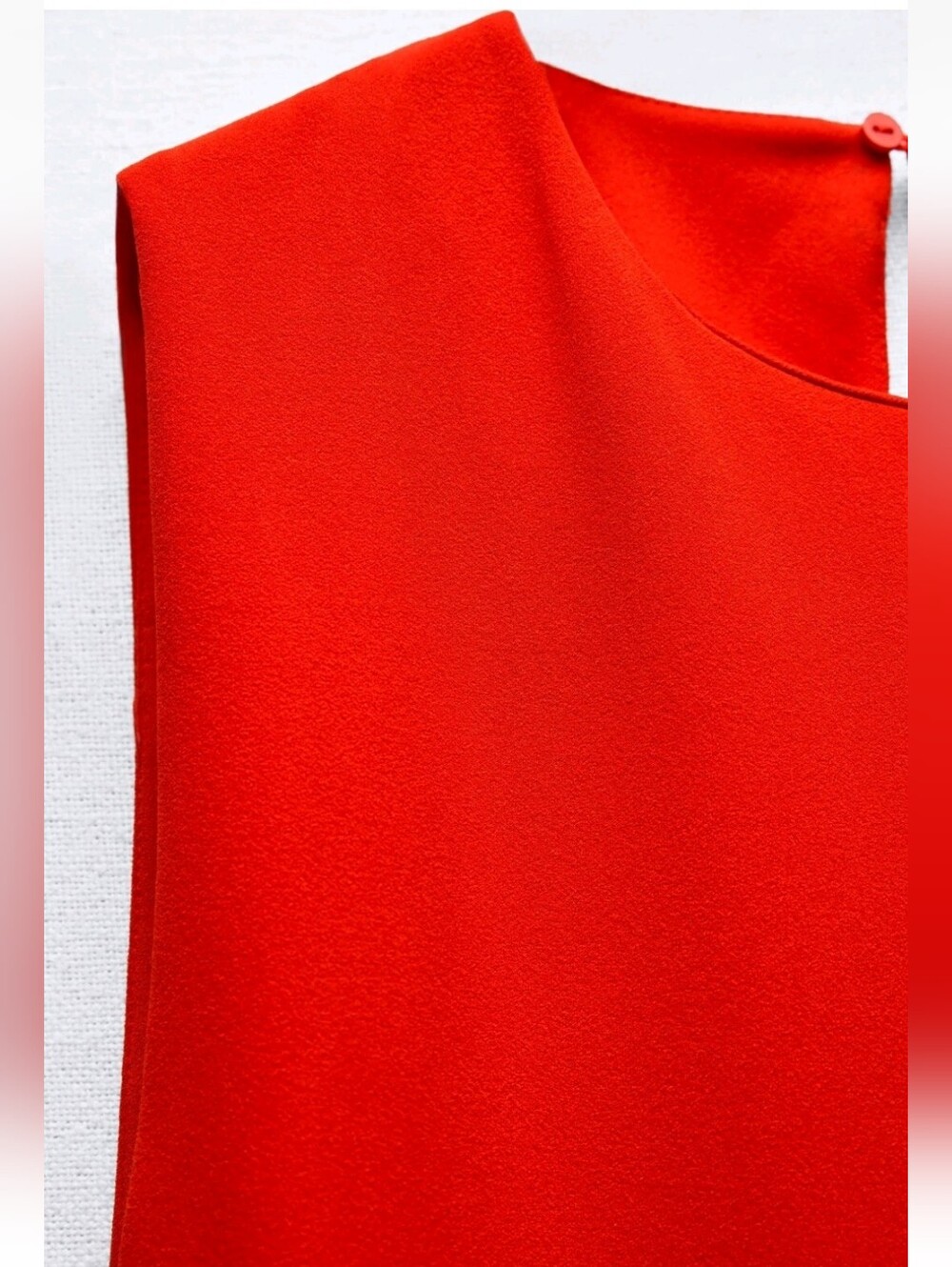 Zara NWTs Sleeveless Red Wide-Leg Jumpsuit - Picture 7 of 8